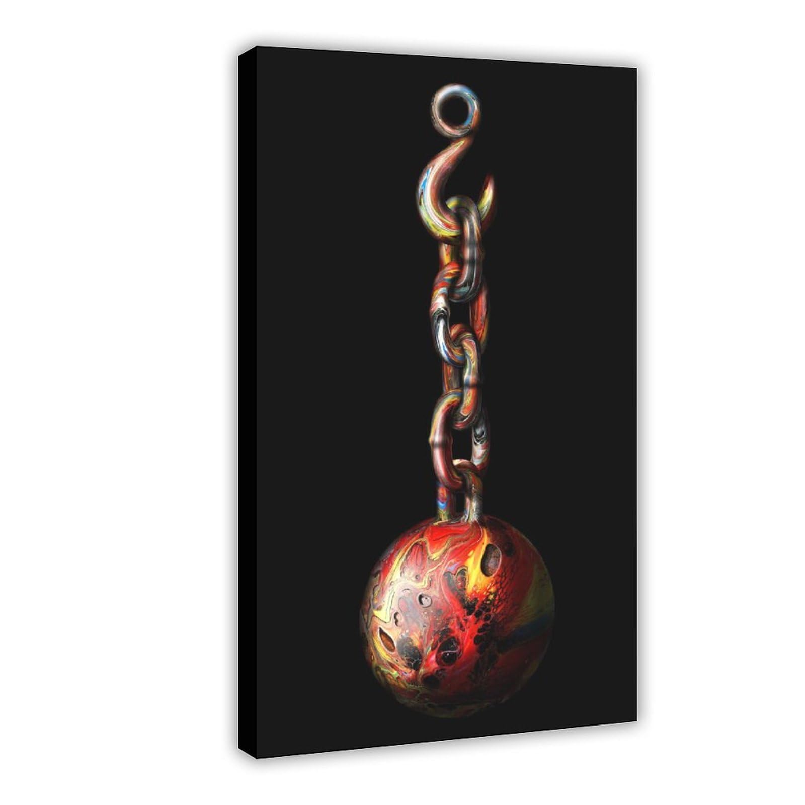 Bareronor Abstract Shackles Canvas Poster Bedroom Decor Landscape Office Room Decor Gift 24" L X 36" W