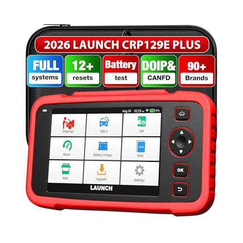 [LAUNCH All System Diagnostic Vehicle Scaner] - LAUNCH CRP129E Plus supporta la diagnostica su tutti i sistemi disponibili, ha la capacità di effettuare una rilevazione completa su Motore/ABS/SRS/EES/AFS/SAS/EPB/Dashboard, ecc. Sistema in grado di leggere/cancellare codici, dati in tempo reale e informazioni del modulo ECU.