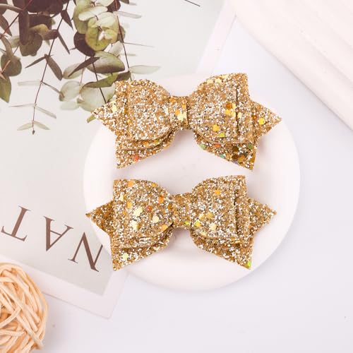 Pinzas de Pelo Lentejuelas Brillantes 3 pulgadas miniatura 2