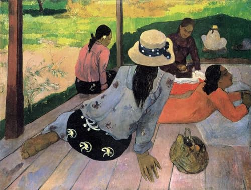 Cuadro de Lienzo la Siesta de Paul Gauguin Arte de Pared para Decorar Dormitorios