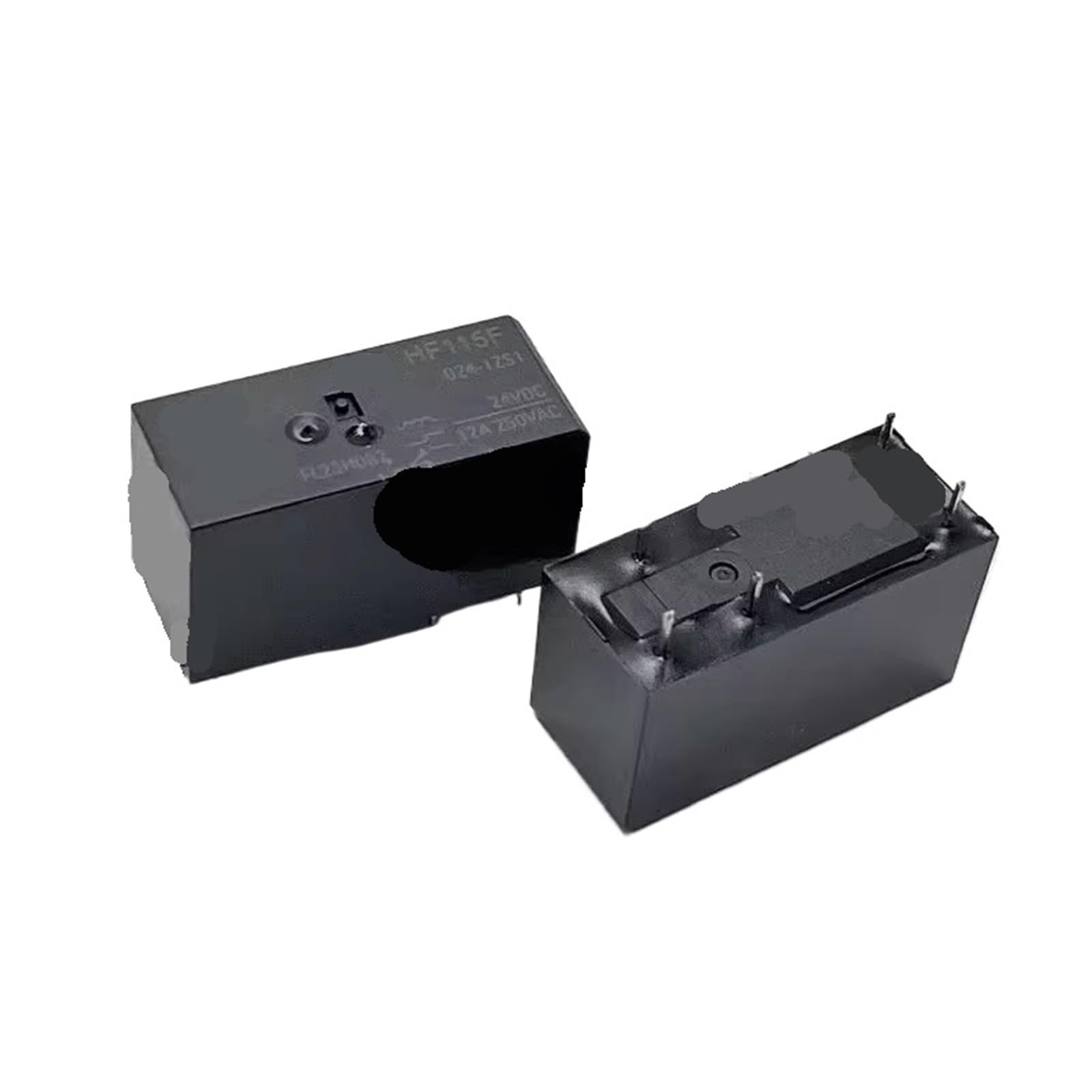 Relais HF115F-024-1ZS1 24V 12A lot de 5 pièces à 5 broches pour circuit imprimé