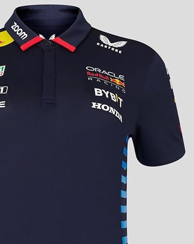 Camisa polo feminina Red Bull Racing F1 2024 Team, Céu noturno, XXG