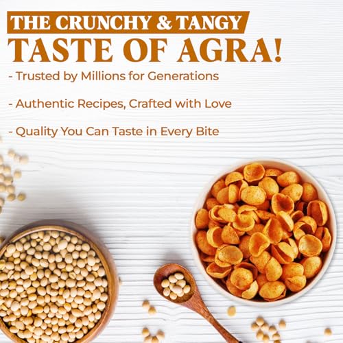 Image of Panchi Soya Katori Namkeen (40g Pack of 1) Agra Special Spicy Tangy and Tasty Indian Snack Crunchy and Flavorful Perfect for Tea Time and Snacking