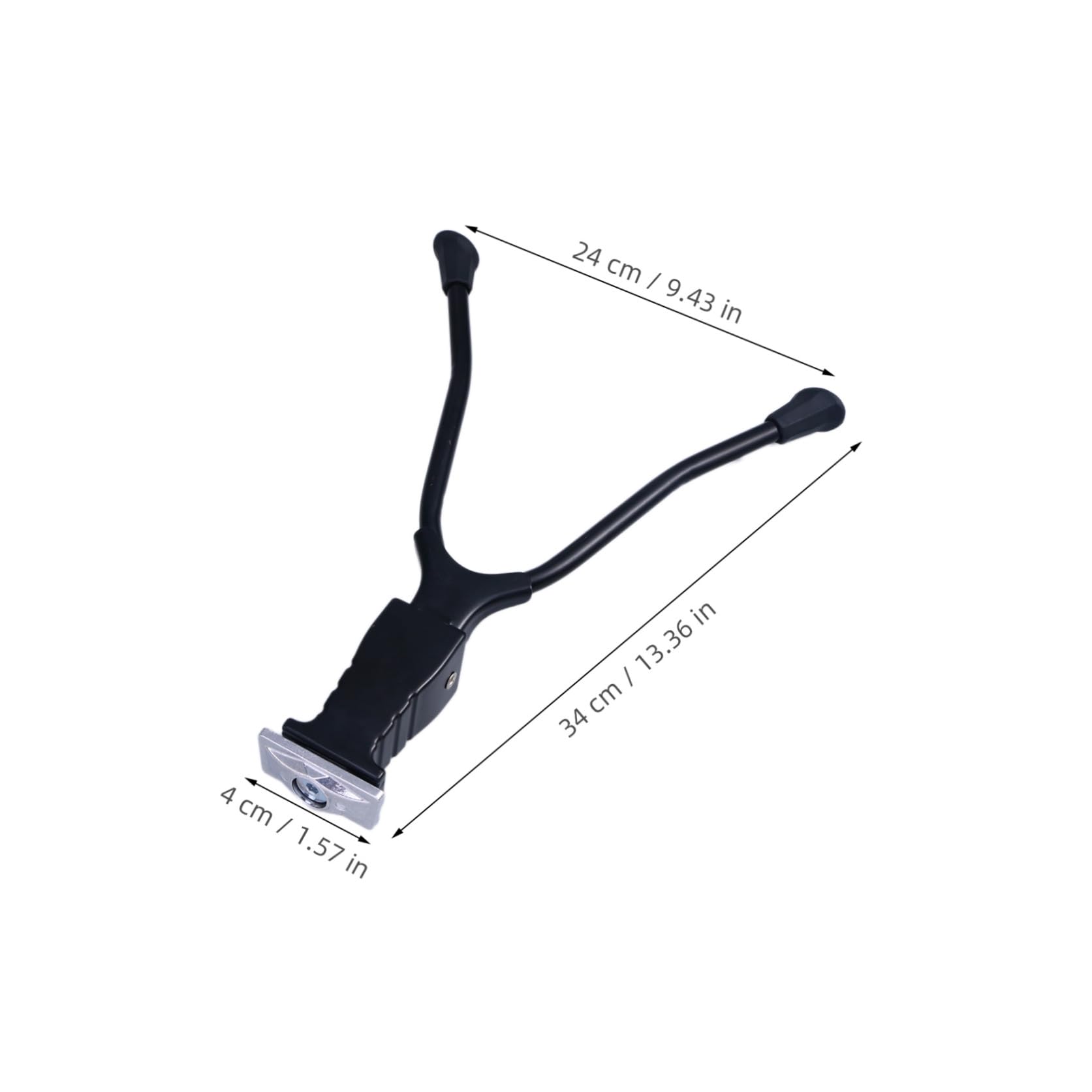 Béquille de Vélo à Double Jambe Noir en Métal, Support Central