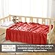 wometo 2er Set Polar Fleecedecke oekoTex 130x160 ca. 400g mit Anti-Pilling und Kettelrand rot