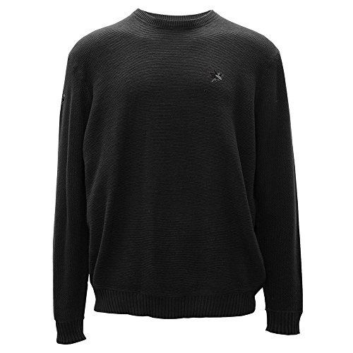 Levelwear LEY9R NHL San Jose Sharks Adult Men Muskoka Crew Optic Crest Crewneck Sweater, X-Large, Black