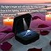 GBYAN Velvet Ring Box with LED Light Jewelry Display Gift Box for Proposal,Engagement, Wedding