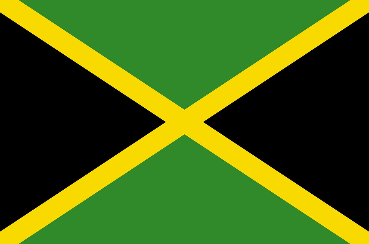 Cosymate Jamaica Flag Jamaican Flag 3x5ft with Brass