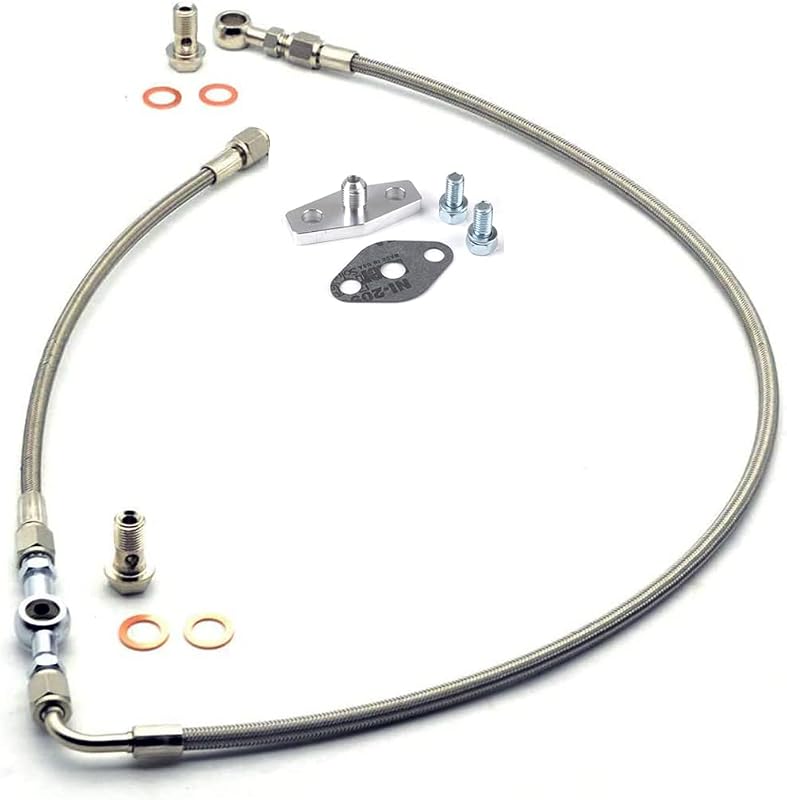 Kit de linha de alimentação de óleo do turbo KINUGAWA 4AN para Subaru WRX/STI com AVCS – 1 kit