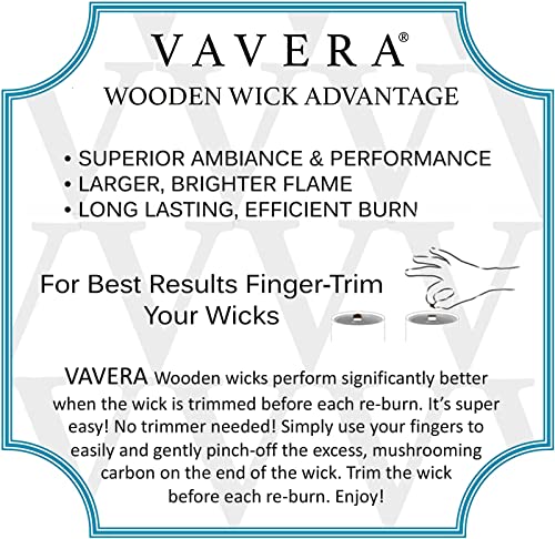 Vavera Gardenia Bouquet Long Burning Wooden Wick Natural Soy Luxury Candles (11Oz / 65 Hr/Matte White Jar) Smells Like Actual Fresh Gardenia. Vegan Soy Candles Hand-Crafted In The Usa. #TOP4