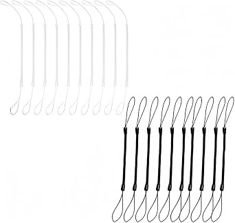 20 PCS Elastic Lanyard Tether for Stylus, Retractable Pen Leash with Plastic String, Anti-Lose Pen Lanyard String for Touchscreen Drawing Pens