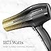 Remington D5951 Ultimate Frizz Control Hair Dryer with Ionic and Ceramic Technology, Black & Gold Glitter