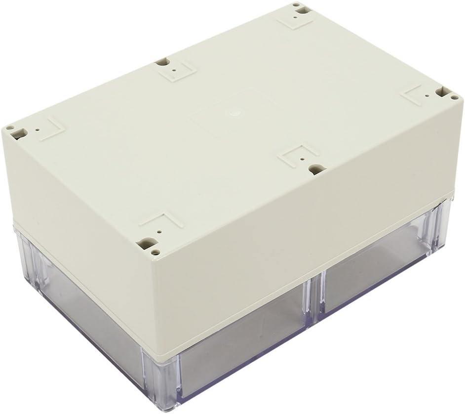9.4"x6.3"x4.7"(240mmx160mmx120mm) ABS Transmission Junction Box Electric Project Enclosure Clear