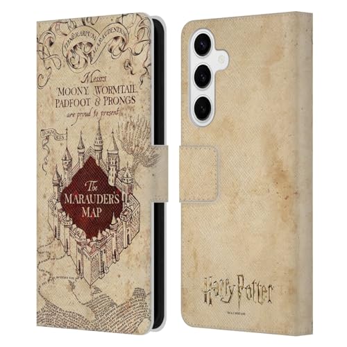 Étui Harry Potter Marauder's Map pour Samsung S24+ avec porte-cartes