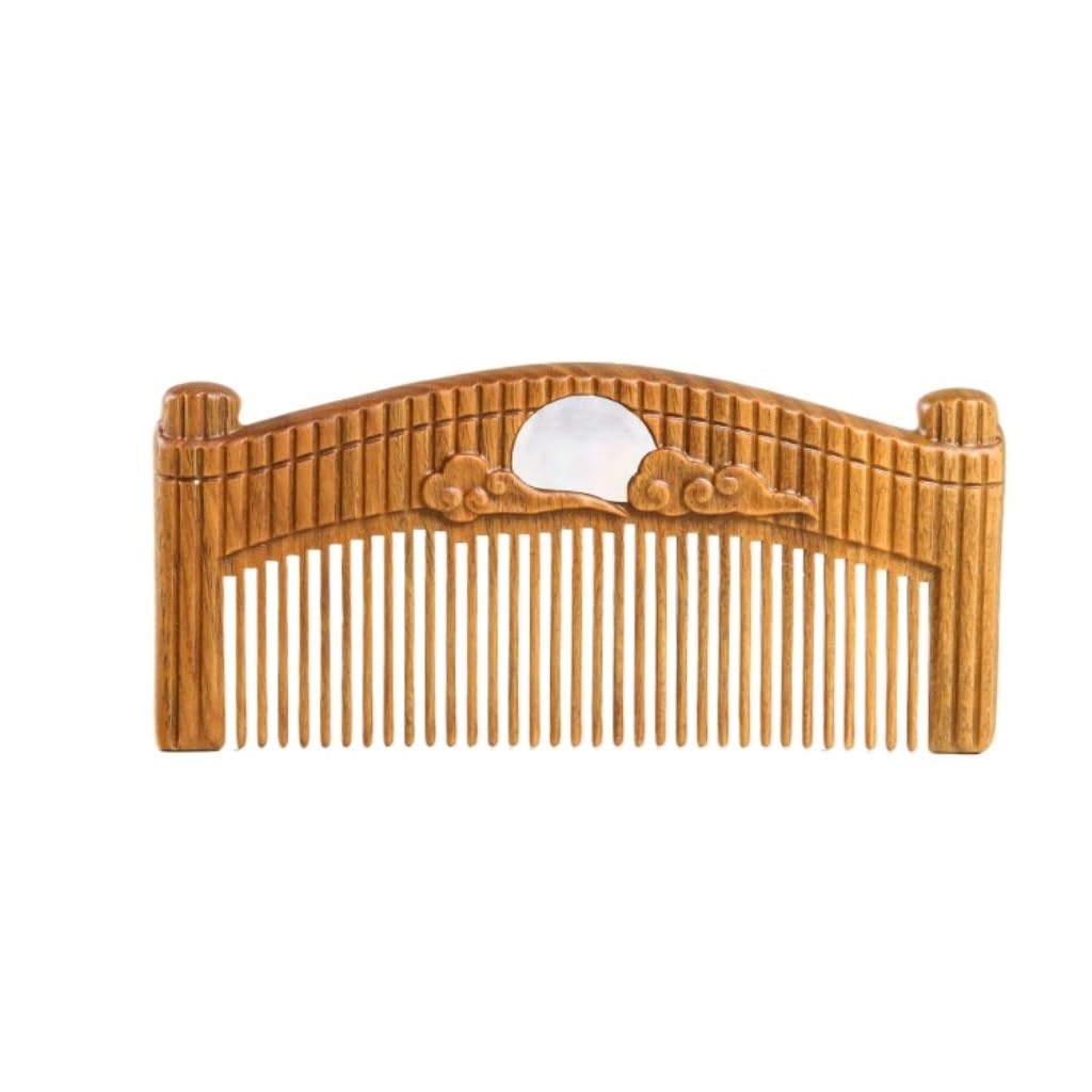 Peruka Grzebień Chinese Retro Comb, Solid Wood Carved Long Hair Comb, Portable Travel Comb, Suitable for All Types of Curly, Long, Wet Hair Duże grzebienie do włosów
