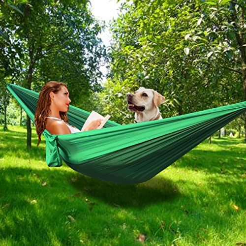 Camping-Hammock-Double-Hammock-with-2-Tree-Straps162-Loops-Two-Person-Hammocks-with-210T-Nylon-Parachute-Portable-Lightweight-Hammock-for-Backpacking-Outdoor-Beach-Travel-Hiking-Backyard