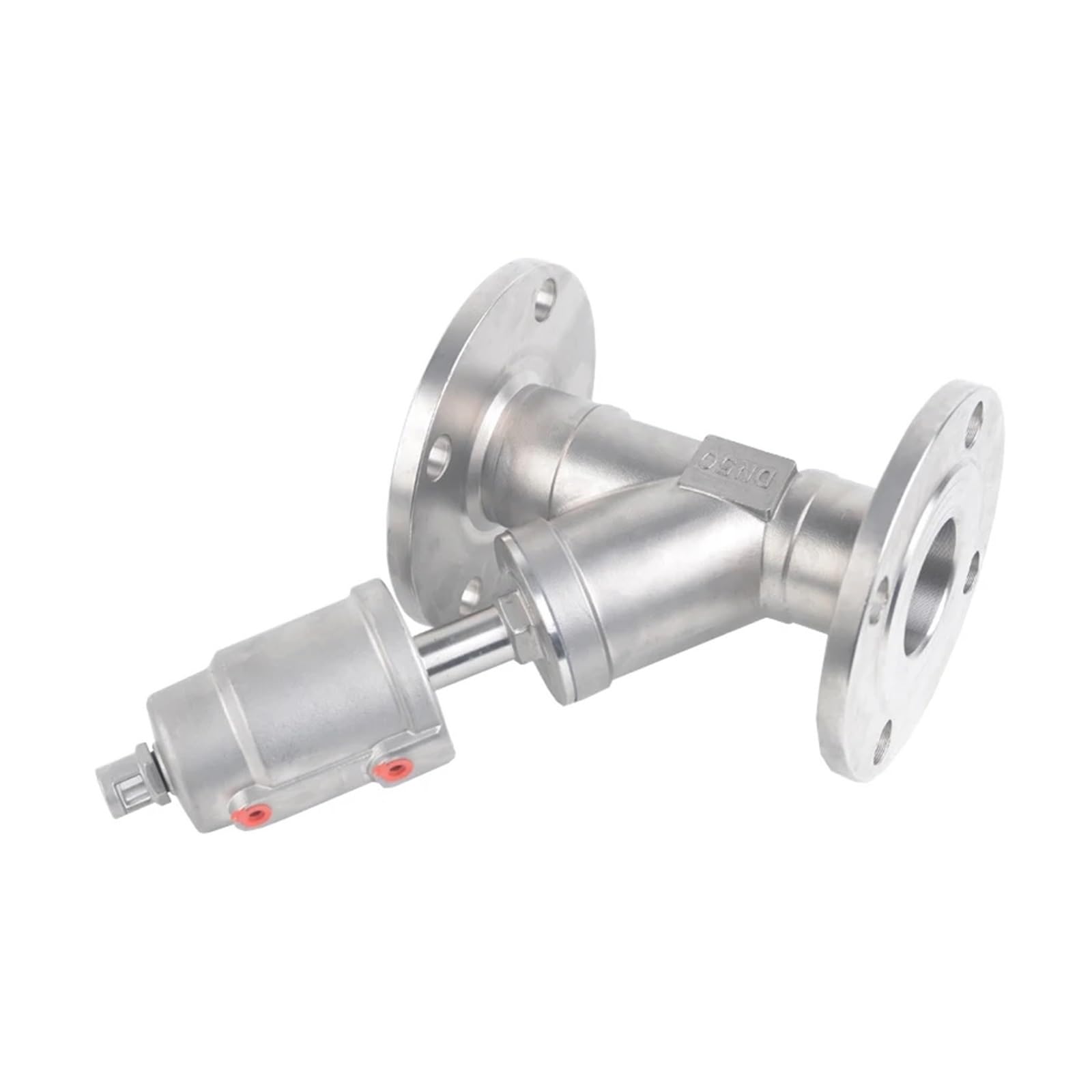 Pxqchavln Closed-Double Acting Dn65 Stainless Steel Flanged Pneumatic Angle Seat Normally Closed Pneumatics(Closed-Double Acting)