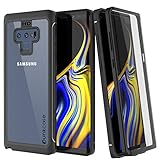 punkcase Galaxy Note 9 Case, [Spartan Series] Clear Rugged Heavy Duty Cover W/Built in Screen Protector | Ultra Slim 360 Full Body Protection Compatible W/Samsung Galaxy Note 9 [Black]