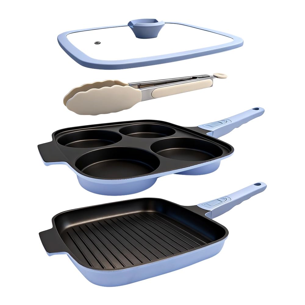 RANX INGST Set of 2 Non-Stick Frying Pans with Removable Handle