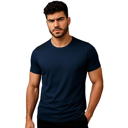 Camiseta Masculina Tech Modal Antiodor Não Amassa Ultra Macia Confortável Básica Premium