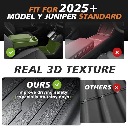 Image of TripleAliners Floor Mats for 2025 2026 Tesla Model Y Juniper,Standard Trim