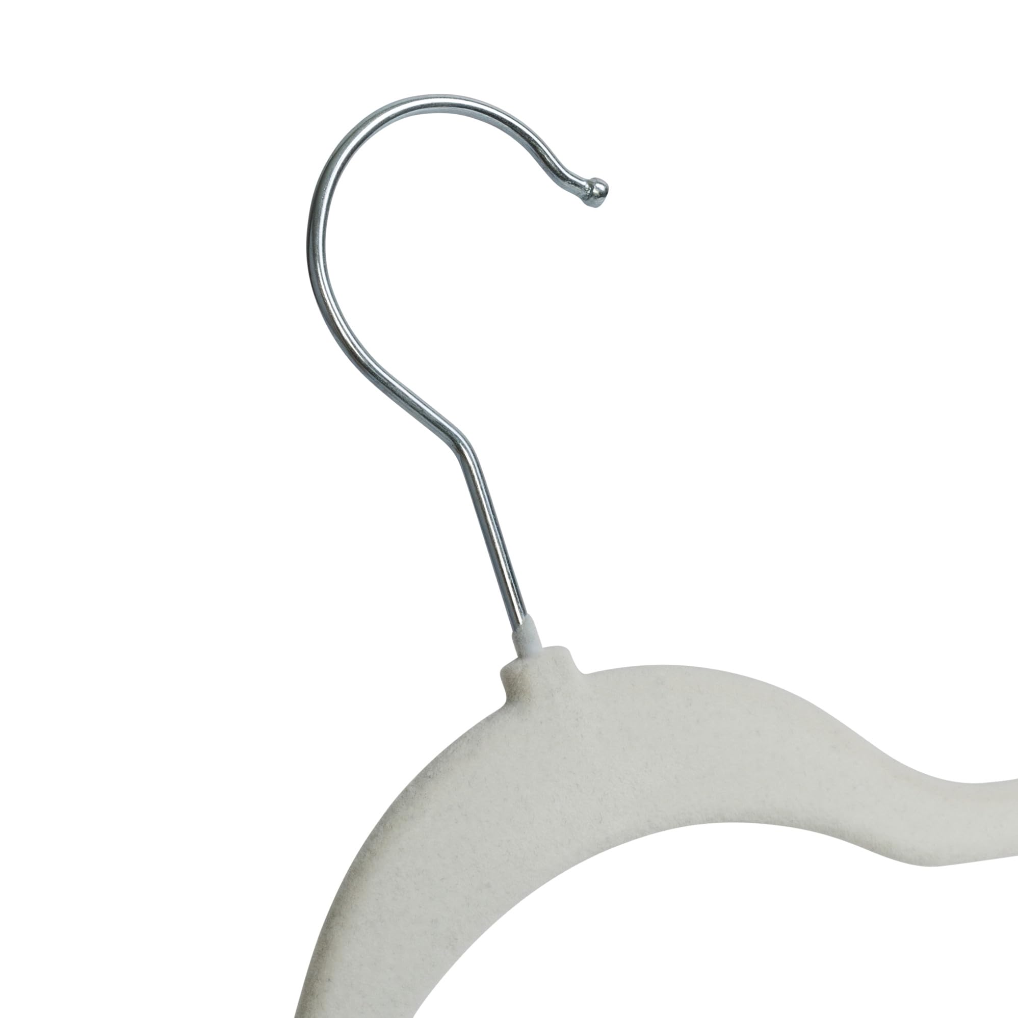 Honey-Can-Do HNG-09737 - Confezione da 35 grucce antiscivolo in velluto, colore: Bianco