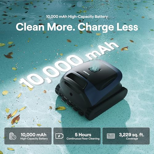 Image of Beatbot Sora 30 Pool Vacuum, Floor & Wall & Waterline & Platform Cleaning, 6800GPH Power, Smart Parking, 300Min Runtime, 5L Capacity, for Above & In-Ground Pools 3229 sq.ft, Deep Blue