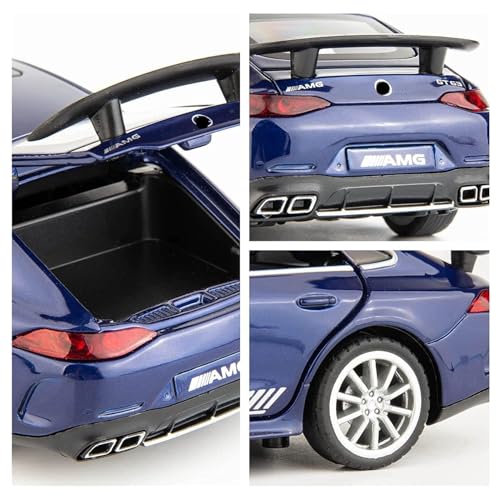 Image of 1 /32 Mercedes AMG Benz GT63 Toy Car Metal Pull Back Diecast Car with Openable Door and Sound Light, Gifts Toys for Kids (Red)