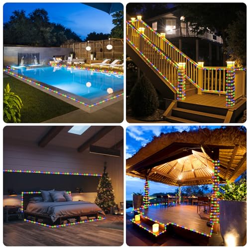 image for LHYLDS 184FT 1000LED Rope Lights Outdoor, Outside LED Rope Lights Plug