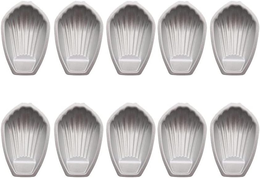 10 Cake Moulds Muffin Bakeware Tray Non-stick Biscuit Baking