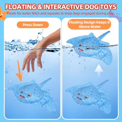 Juguetes flotantes para perros PUPTECK 2 unidades miniatura 4
