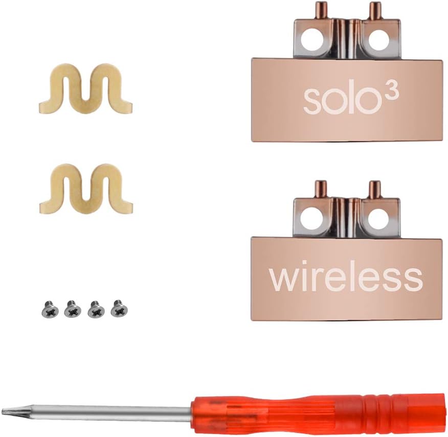 Solo 3 Hinge A1796 Replacement Parts Accessories Repair Kit Compatible with Beats by Dre Solo 3.0 Wireless A1796 Headphones (Rose Gold)