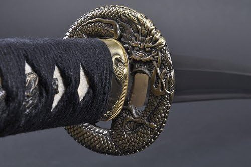 Fully Handmade Dragon Stainless Japanese Samurai Katana & Wakizashi Training Swords #695-96