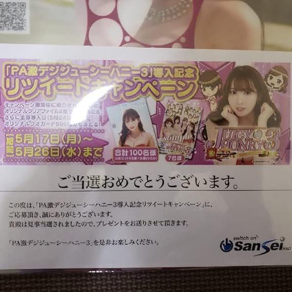 追加入荷！早い者勝ち ジューシーハニー3 女優総勢20名 クリアファイル