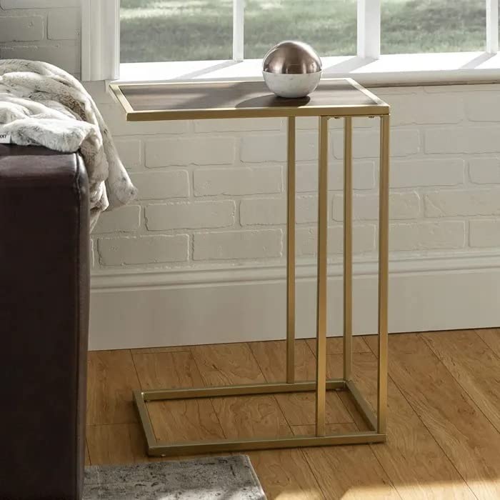 SIX PENNY Mobile Snack Table Sofa Side Table for Coffee or Laptop with Metal Frame and Casters Modern Piece-image-35