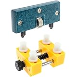 Es kann in verschiedenen Positionen für verschiedene Größen Fälle eingestellt werden. Es misst etwa 56 x 46 x 35mm. Hält Gehäuse bis 70mm im Durchmesser.