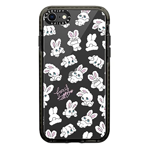CASETiFY インパクトケース iPhone SE (2020/2022) and iPhone 8/7 - Bunnies by foxy illustrations - クリア ブラック
