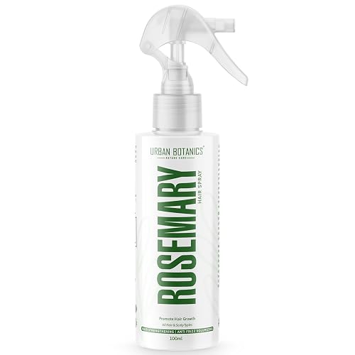 UrbanBotanics Rosemary Water Mist Spray for Hair Growth | Rice Water Extract ,Redensyl & Anagain | Hair Regrowth | Instant Shine | Strengthens Hair Roots & Strand | Anti Hair Fall | All Hair Types, 100ml