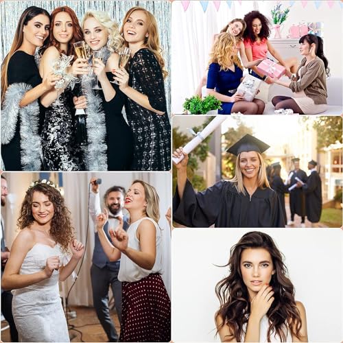 6 in 1 Hair Curling Iron Wand Set PTC Fast Heating Hair Crimper Professional Hair Styling Tools LCD Temp Control with Hair Straightener, Ceramic 3 Barrel Hair Waver Surprise Gift for Women Girl - Thumbnail 7