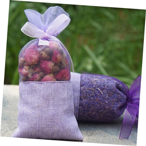 Ipetboom 24 sachets lavanda con cintas para armario miniatura 7