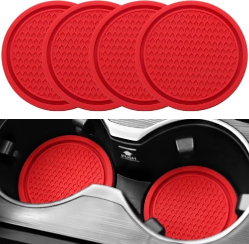 SINGARO Car Cup Coaster, 4PCS Universal Non-Slip Cup Holders Embe...