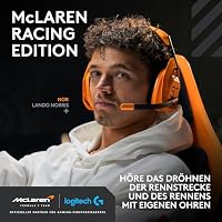 Logitech G Astro A50 X LIGHTSPEED McLaren Edition + Basisstation (Papaya) – Ansicht 2