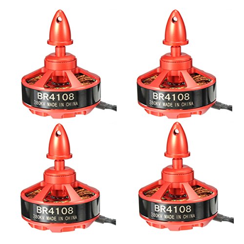 4 pcs Racerstar Racing Edition 4108 BR4108 380KV 4-12S Brushless Motor for 500