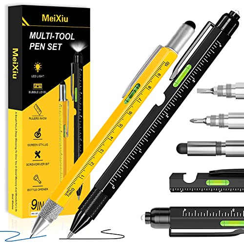 Multitool Pen Set Unique Gifts for Dad Mens Women Stocking Stuffers Adult Teen Boys,Cool Gadgets for Men Dad,Husband, Boyfriend, Maintenance,Electrician On Birthday,Valentines Day,Christmas