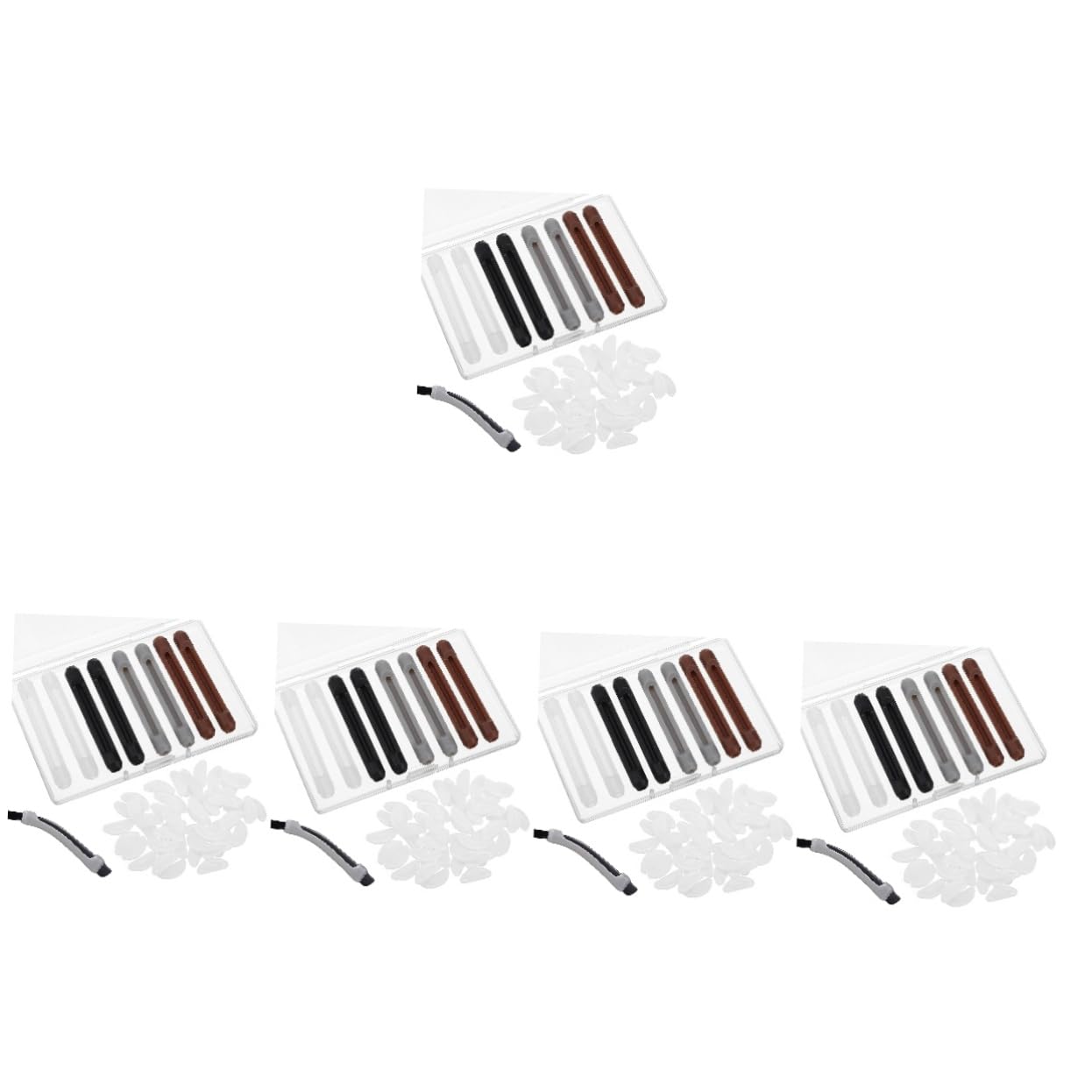 UKCOCO 5 Sets Silikon-nasenpads für Brillen Bequeme Brillenbeine – für Sonnenbrillen Weiches Material Paar X 5