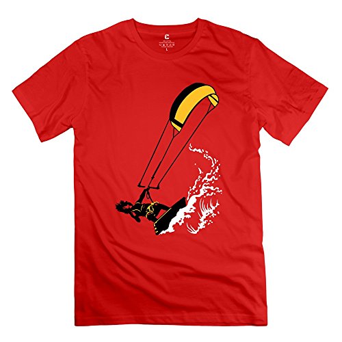 Sihan Men's T-shirt Kitesurf Surfing Size M Red