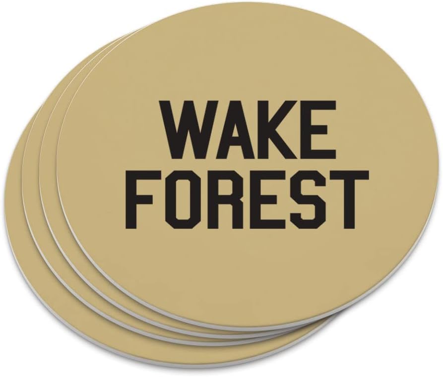 Wake Forest University Secondary Logo Novelty Coaster Set