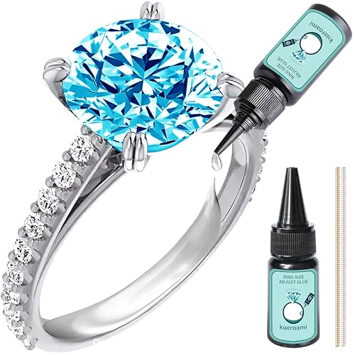 Ringgrößenmesser für lose Ringe innovativer Ringschutz für lose Ringe passend für jede Form und Größe unsichtbarer Ringgrößenversteller rutscht nicht ab und dreht sich nicht (CLear)