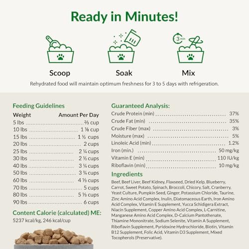 ULTIMATE PET NUTRITION Nutra Complete Freeze Dried Raw Dog Food, Veterinarian Formulated with Antioxidants, Prebiotics & Amino Acids (3 Pound, Beef) - image 5