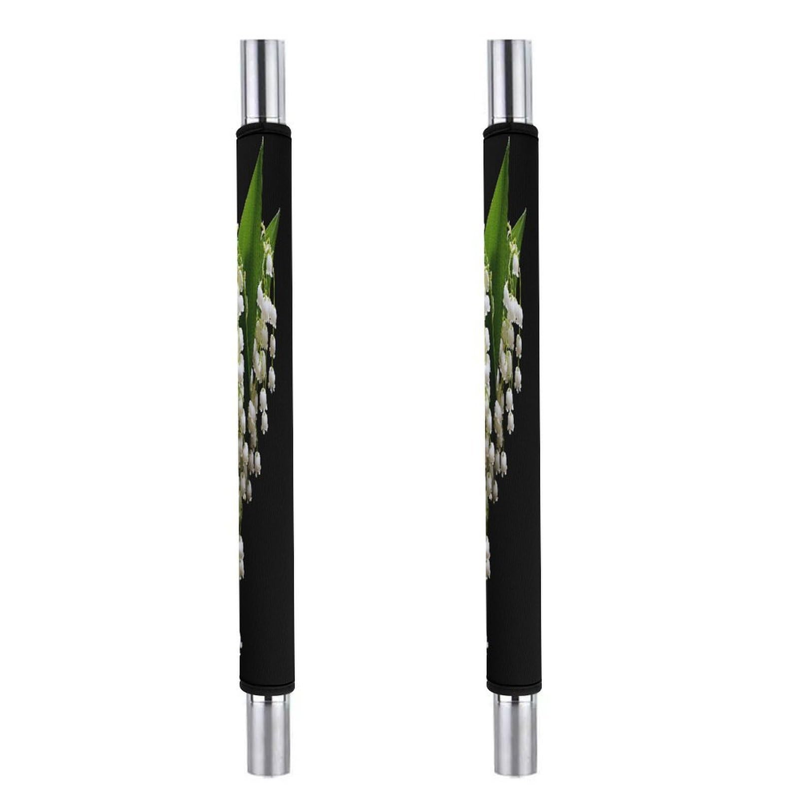 Adfgyerh Style Some Lilies Of The Valley Refrigerator Door Handle Covers 2 Pcs, Refrigerator Handle Covers Non-Slip Fridge Handle Covers For Oven Microwave Dishwasher Appliance Door Sleeves